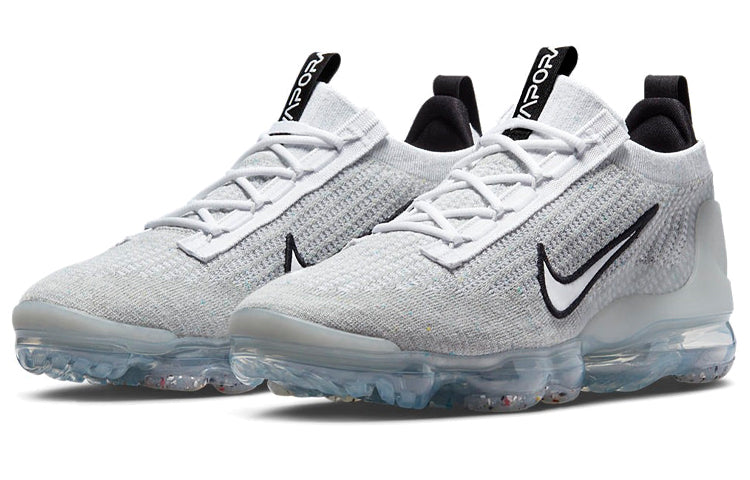 Nike Air Vapormax Flyknit 2021 'Silver' White Black Metallic Silver DH4084-100 KICKSOVER