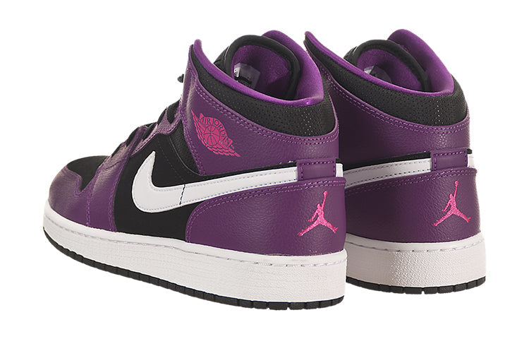 Air Jordan 1 Mid 'Bright Grape' (GS) 555112-028