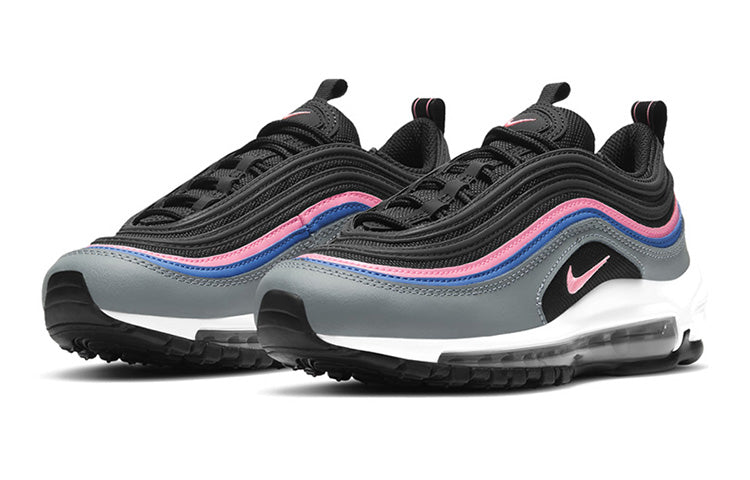 Air Max 97 GS 'Black Smoke Grey' Black/Smoke Grey/Sapphire/Sunset Pulse 921522-026 KICKSOVER