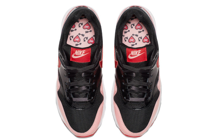 Nike Air Max 1 QS GS 'Black Speed Red' Black/Speed Red/Bleached Coral AO1026-001 KICKSOVER
