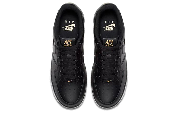 Nike Air Force 1 Low '07 'Leaf Crest Logo' Black/Black-Summit White AA4083-014 KICKSOVER