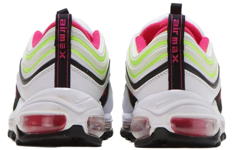 Nike Air Max 97 GS 'White Rush Pink Volt' White/Rush Pink-Black-Volt CJ9978-100 KICKSOVER