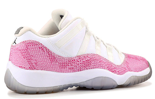 Nike Girls Air Jordan 11 Low GS Snake Skin - White Pink 580521-108