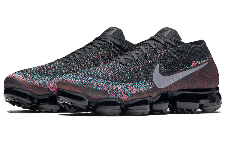 Nike Air VAPORMAX Flyknit Black/METALLIC SILVER-BLUE LAGOON 849558-015 KICKSOVER