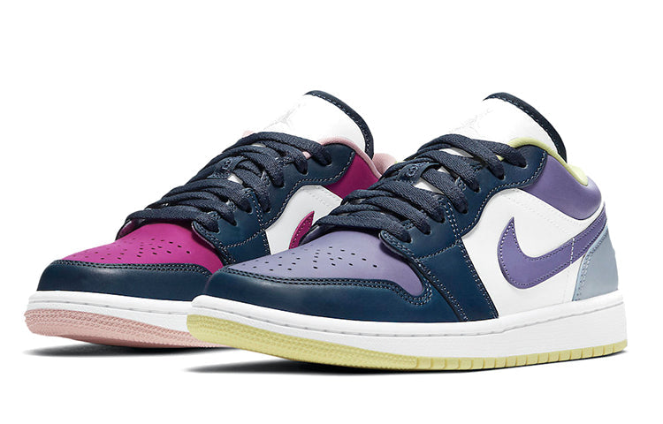 Womens WMNS Air Jordan 1 Low SE Mismatched - Purple Magenta DJ4342-400