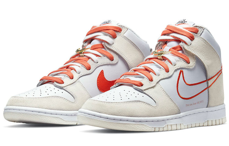 Nike Dunk High First Use First Use White Sail Orange (W) DH6758-100 sneakmarks