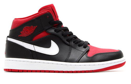 Air Jordan 1 Mid 'Black Gym Red' Black.Gym Red-White 554724-020