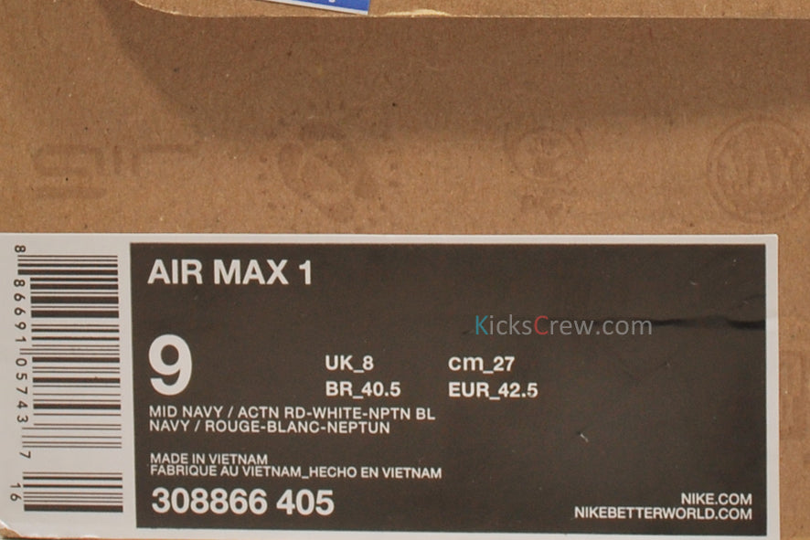 Nike Air Max 1 308866-405 KICKSOVER