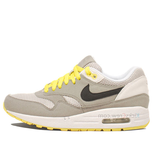 Nike Womens Air Max 1 Medium Grey Sonic Yellow 319986-019 KICKSOVER