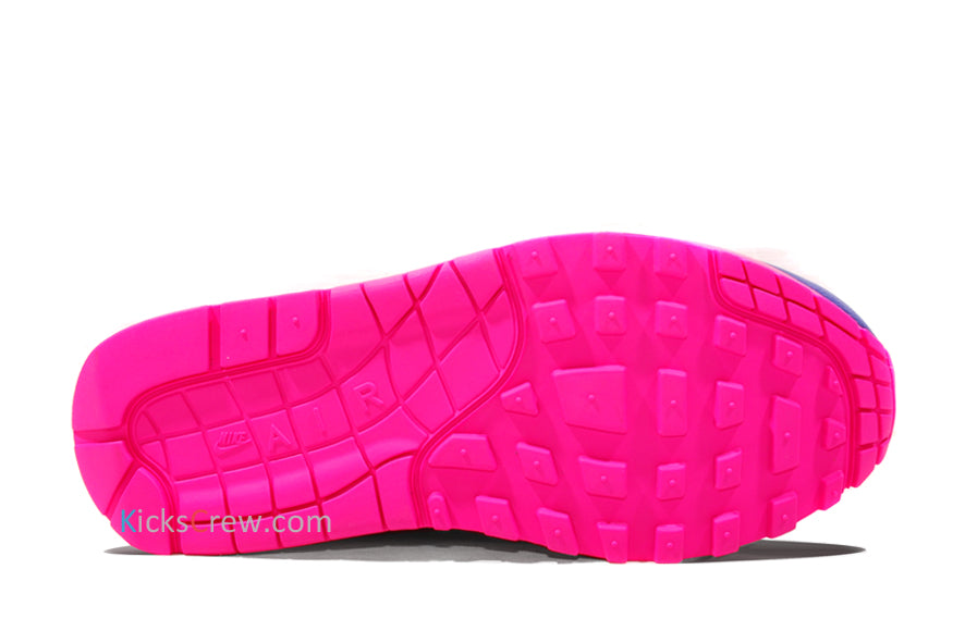 Nike Womens Air Max 1 Game Royal Pink Flash 319986-403 KICKSOVER