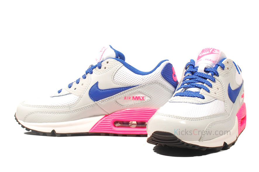 Nike Air Max 90 GS White Hyper Blue Pink 345017-116 â TELATAPA