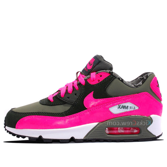 Nike Air Max 90 2007 GS Iron Green Hyper Pink 345017-300 KICKSOVER