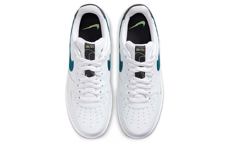 Nike Air Force 1 Low 'Lightning Bolt' White/Aquamarine/Lime Glow/Off Noir DJ6894-100 KICKSOVER