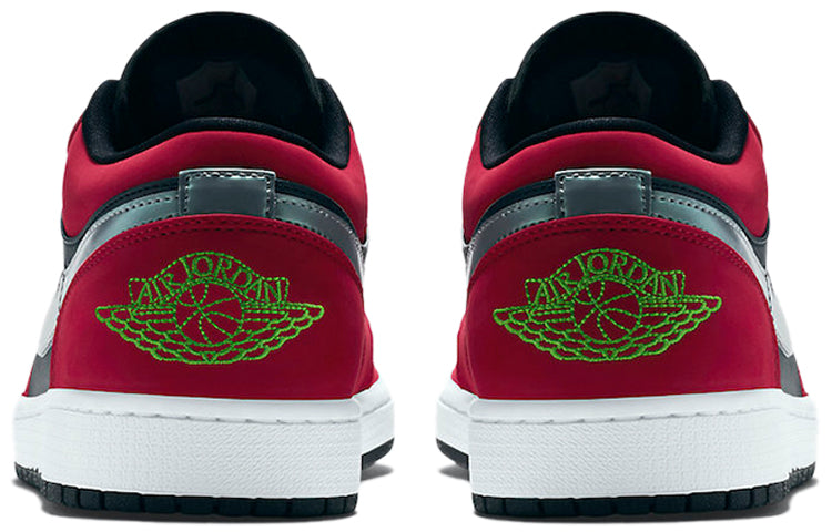 Air Jordan 1 Low 'Gym Red Green Pulse' Black/Green Pulse-Gym Red 553558-036