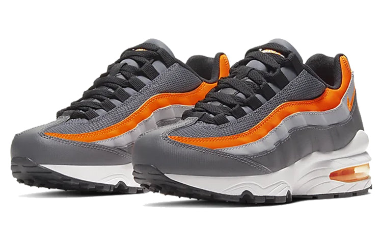Nike Air Max 95 GS 'Grey Total Orange' Dark Grey/Black/Wolf Grey/Total Orange 905348-033 sneakmarks
