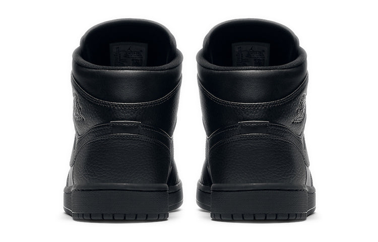 Air Jordan 1 Mid 'Triple Black' Black/Black/Black 554724-091