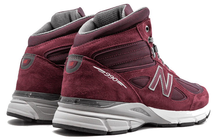 New Balance 990v4 Mid 'Burgundy' Burgundy/Burgundy/White/Grey MO990BU4 KICKSOVER