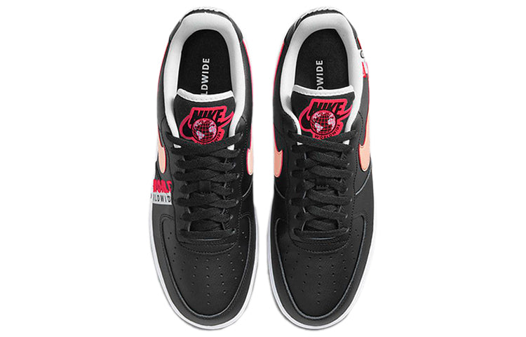 Nike Air Force 1 Low 'Worldwide Pack - Black Crimson' Black/Flash Crimson/White CK6924-001 KICKSOVER