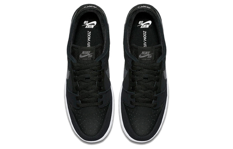 Nike SB Skateboard Dunk Low Premium IW 'Black' Black/Lt Graphite-White 819674-001 sneakmarks