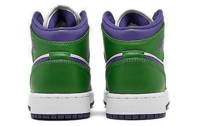 Air Jordan 1 Mid'Hulk' GS Aloe Verde/Court Purple/White 554725-300