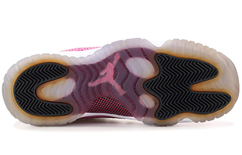Nike Girls Air Jordan 11 Low GS Snake Skin - White Pink 580521-108