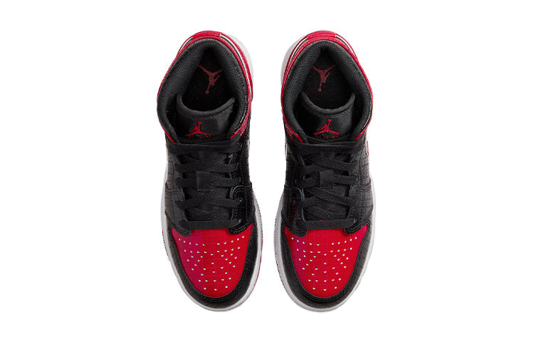 Air Jordan 1 Mid (GS) \Black + Red = Bred\ DM9650-001