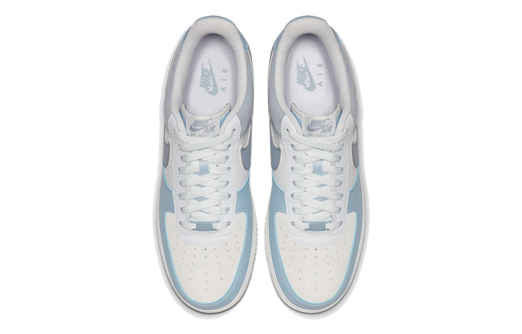 Nike Womens Air Force 1 Low Premium 'Light Armory Blue' Light Armory Blue/Off White/Obsidian Mist 896185-401 KICKSOVER