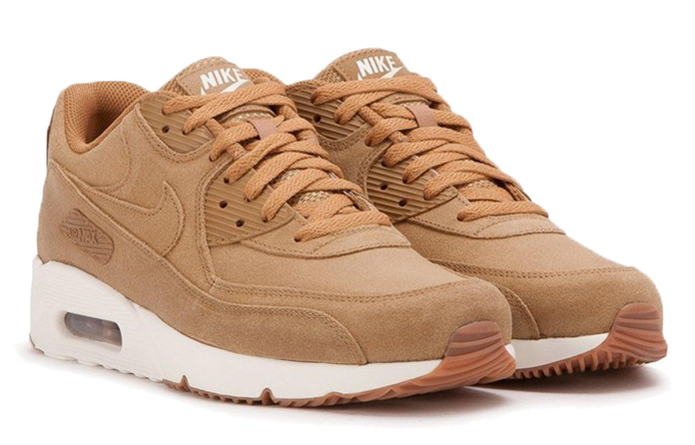 Nike Air Max 90 ULTRA 2.0 LTR FLAX/FLAX-SAIL-GUM MED BROWN 924447-200 KICKSOVER