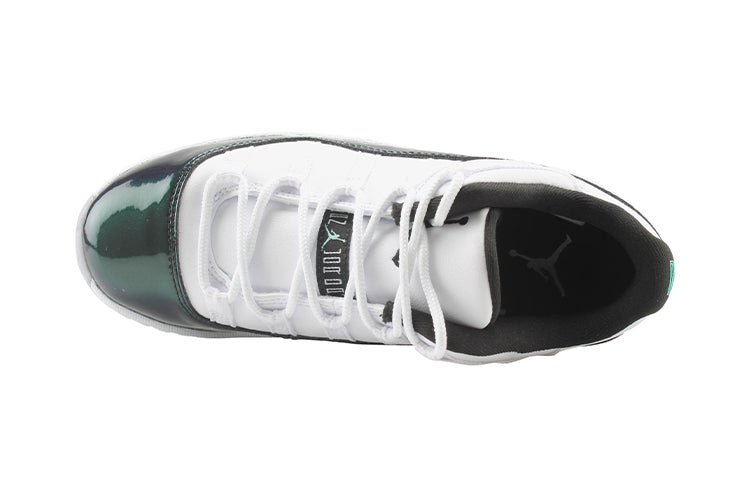 Air Jordan 11 Retro Low PS 'Emerald' white/black-emerald rise 505835-145