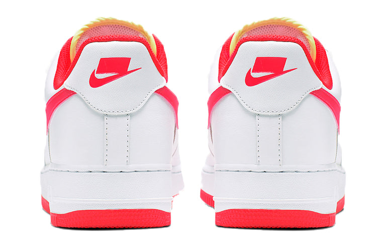 Nike Air Force 1 Low 'Transparent White Crimson' White/Bright Crimson-Barely Volt CI0060-102 KICKSOVER