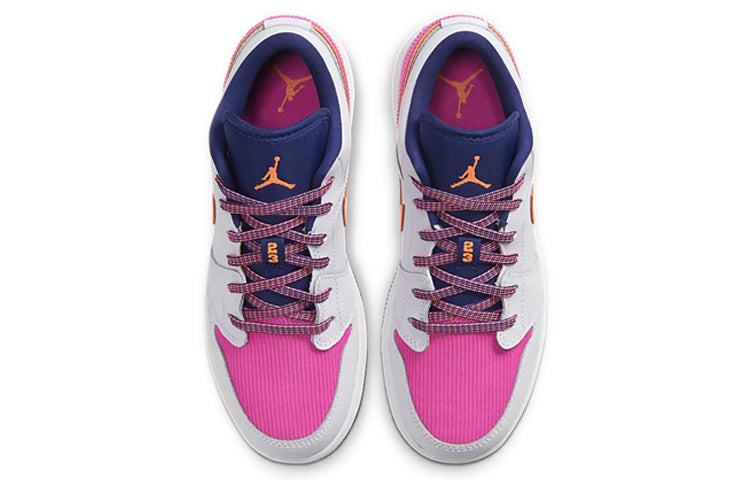 Air Jordan 1 Low'Fire Pink Hyper Crimson' GS Barely Grape/Fire Pink/Regency Purple/Hyper Crimson 554723-502