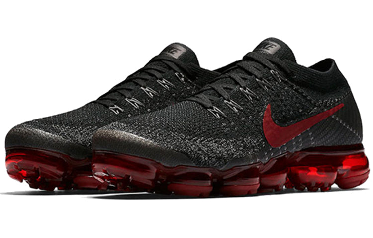 Nike Air VaporMax Flyknit Black Varsity Red 849558-013 KICKSOVER