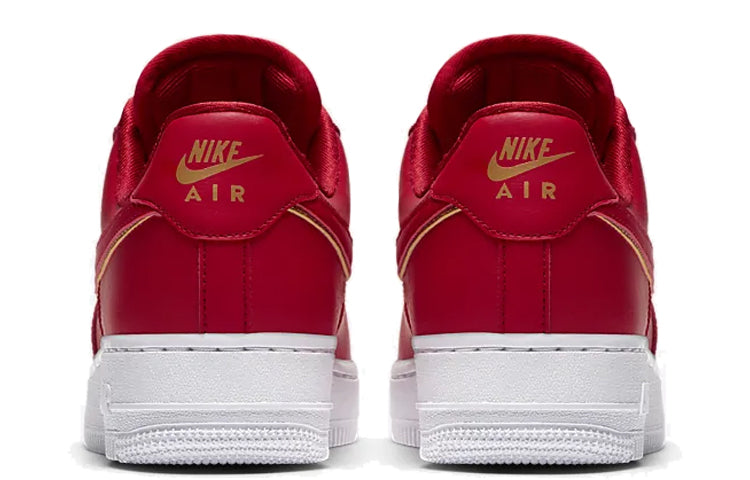 Nike Womens Air Force 1 Low 'Red Gold Swoosh' AO2132-602 KICKSOVER