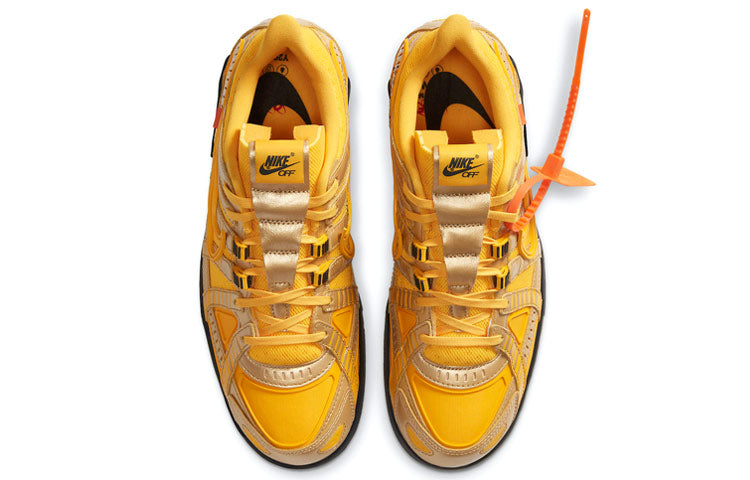 Nike Air Rubber Dunk x OFF-WHITE University Gold CU6015-700 sneakmarks