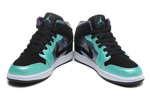 Air Jordan 1 Mid GS 'Atomic Teal Ultraviolet' Atomic Teal/Black/Ultraviolet/White 555112-309