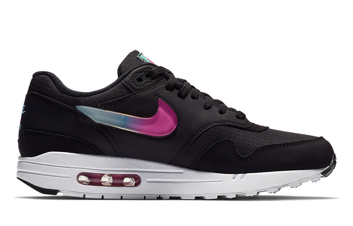 Nike Air Max 1 SE 'Jelly Jewel Black' Black/Blue Gaze/Active Fuchsia AO1021-003 KICKSOVER