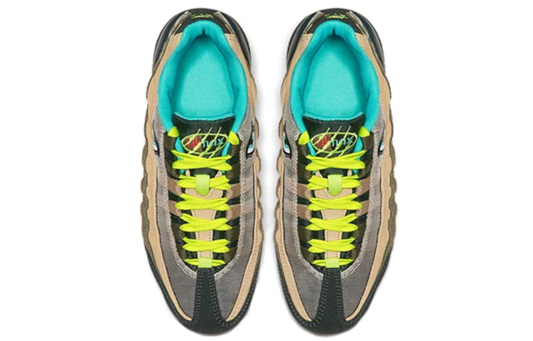 Nike Air Max 95 GS 'Monster' Outdoor Green/Parachute Beige-Light Orewood Brown-Cyber CI9943-300 sneakmarks