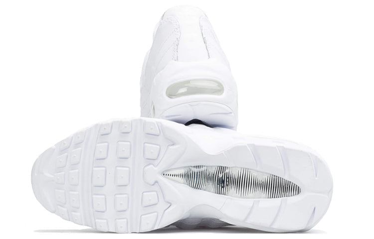 Nike Womens Air Max 95 'Triple White' White/White-White 307960-108 sneakmarks