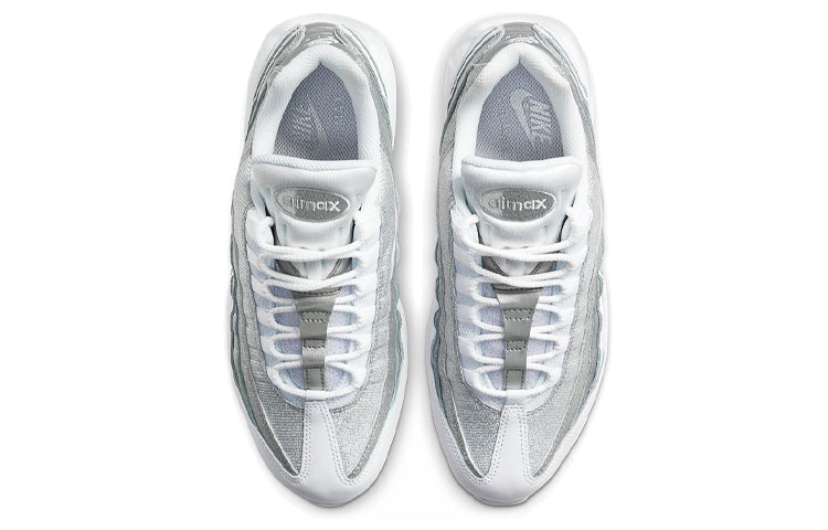 Nike Womens Air Max 95 'White Metallic Silver' White/White/Metallic Silver DH3857-100 sneakmarks