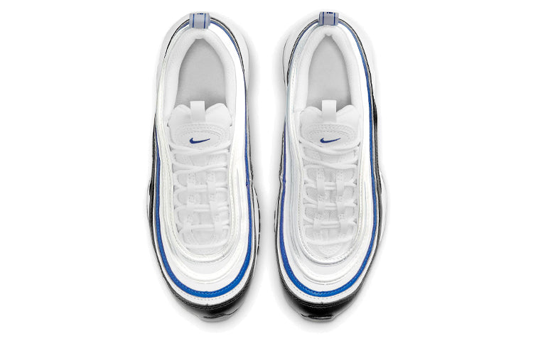 Nike Air Max 97 GS 'White Signal Blue' White/Black/Pure Platinum/Signal Blue 921522-107 sneakmarks