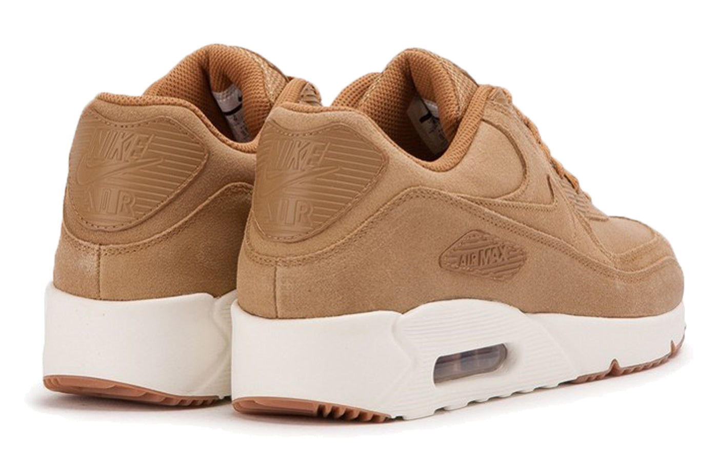 Nike Air Max 90 ULTRA 2.0 LTR FLAX/FLAX-SAIL-GUM MED BROWN 924447-200 KICKSOVER