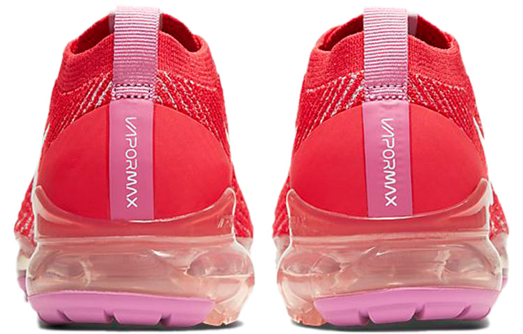 Womens Air VaporMax Flyknit 3 'Track Red' Track Red/Pink Foam/Magic Flamingo/White CU4756-600 KICKSOVER