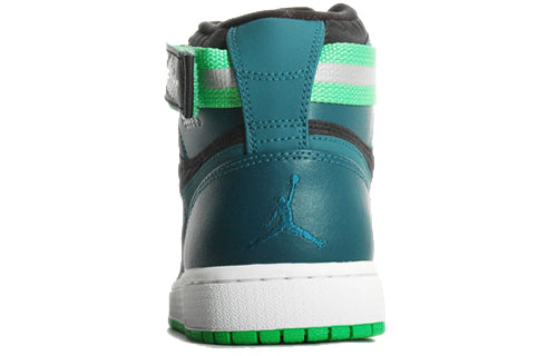 Air Jordan 1 High Strap 'Green Spark' Black/Teal-White-Light Green Spark 342132-013