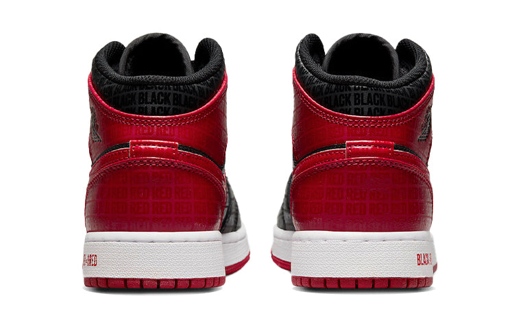 Air Jordan 1 Mid (GS) \Black + Red = Bred\ DM9650-001