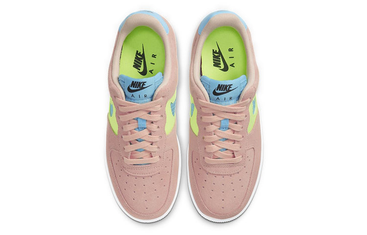 Nike Womens Air Force 1 Low '07 SE 'Coral Aqua' Washed Coral/Ghost Green/Black/Oracle Aqua CJ1647-600 KICKSOVER