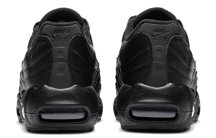 Nike Air Max 95 Recraft GS 'Triple Black' Black/Black/White/Black CJ3906-001 sneakmarks