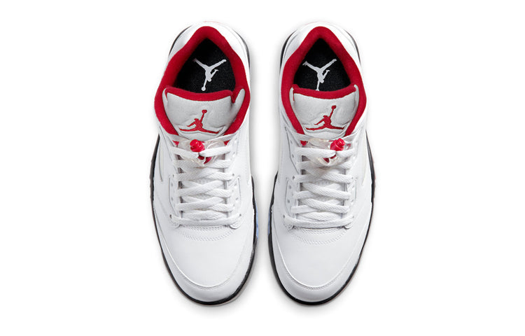 Air Jordan 5 Low Golf 'Fire Red' White/Black/Metallic Silver/Fire Red CU4523-100