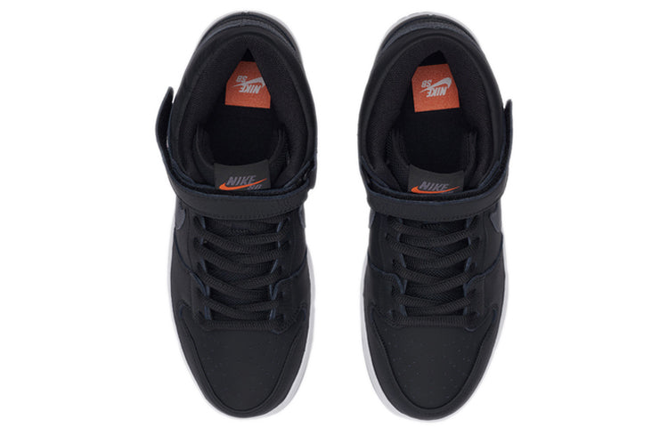 Nike Dunk Mid Pro ISO SB Skateboard 'Orange Label' Black/Dark Grey/Black/White CV4283-001 sneakmarks