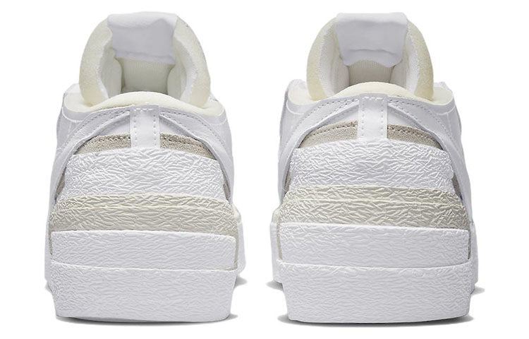Nike Blazer Low x Sacai White Patent Leather DM6443-100 sneakmarks