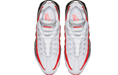 Nike Air Max 95 Essential White Bright Crimson 749766-112 sneakmarks